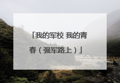 我的军校 我的青春（强军路上）