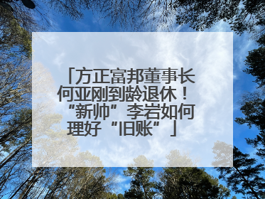 方正富邦董事长何亚刚到龄退休！“新帅”李岩如何理好“旧账”