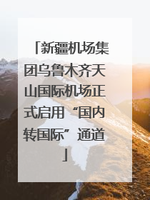新疆机场集团乌鲁木齐天山国际机场正式启用“国内转国际”通道
