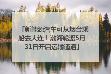 新能源汽车可从烟台乘船去大连！渤海轮渡5月31日开启运输通道