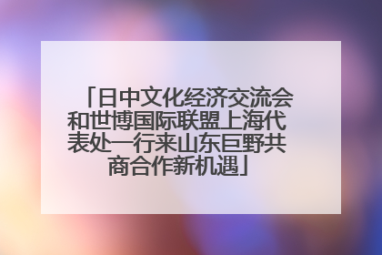 日中文化经济交流会和世博国际联盟上海代表处一行来山东巨野共商合作新机遇