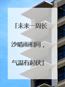 未来一周长沙晴雨相间，气温有起伏