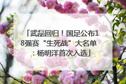 武磊回归！国足公布18强赛“生死战”大名单：杨明洋首次入选