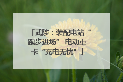 武陟：装配电站“跑步进场” 电动重卡“充电无忧”