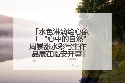 水色淋漓绘心象！“心中的自然”周崇涨水彩写生作品展在临安开幕