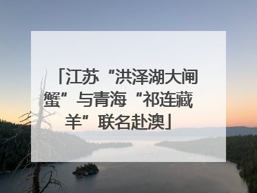 江苏“洪泽湖大闸蟹”与青海“祁连藏羊”联名赴澳