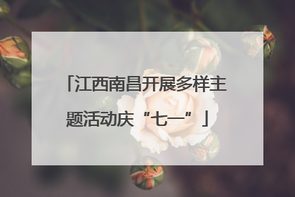 江西南昌开展多样主题活动庆“七一”