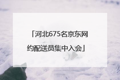 河北675名京东网约配送员集中入会