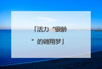 活力“银龄”的翱翔梦