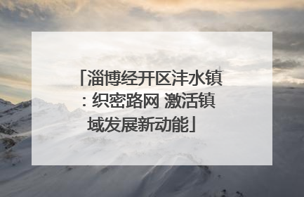淄博经开区沣水镇：织密路网 激活镇域发展新动能