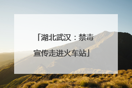 湖北武汉：禁毒宣传走进火车站