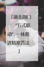 湖北荆门：“五式联动”一体推进精准普法