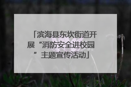 滨海县东坎街道开展“消防安全进校园”主题宣传活动