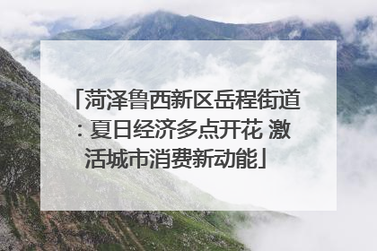 菏泽鲁西新区岳程街道：夏日经济多点开花 激活城市消费新动能