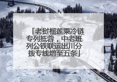 老挝榴莲乘冷链专列抵蓉，中老班列公铁联运出川分拨专线增至五条