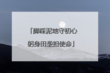 脚踩泥地守初心 躬身田垄担使命