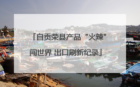自贡荣县产品“火辣”闯世界 出口刷新纪录