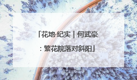 花地·纪实｜何武豪：繁花院落对斜阳