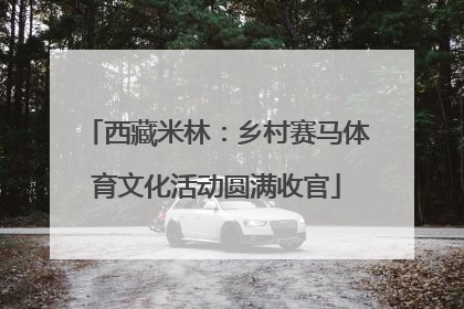 西藏米林：乡村赛马体育文化活动圆满收官
