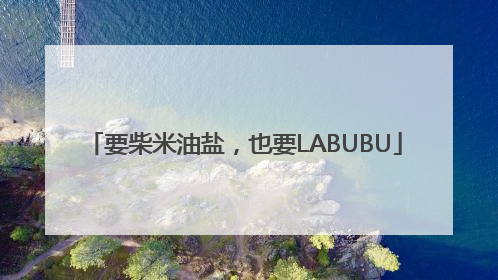 要柴米油盐，也要LABUBU