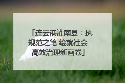 连云港灌南县：执规范之笔 绘就社会高效治理新画卷