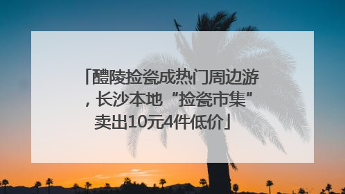 醴陵捡瓷成热门周边游，长沙本地“捡瓷市集”卖出10元4件低价