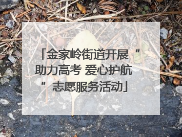 金家岭街道开展“助力高考 爱心护航”志愿服务活动
