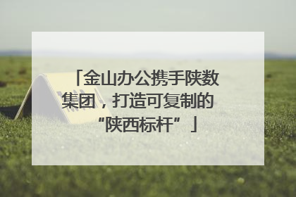 金山办公携手陕数集团，打造可复制的“陕西标杆”