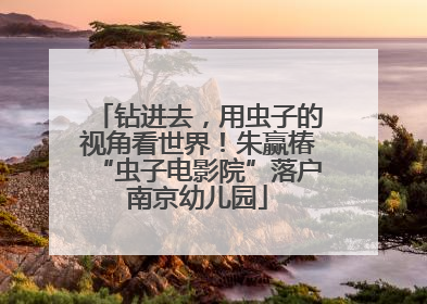 钻进去，用虫子的视角看世界！朱赢椿“虫子电影院”落户南京幼儿园