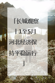 长城观察丨1至5月河北经济保持平稳运行