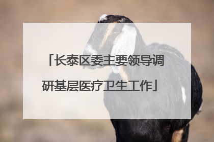 长泰区委主要领导调研基层医疗卫生工作