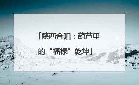 陕西合阳：葫芦里的“福禄”乾坤
