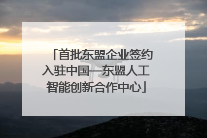 首批东盟企业签约入驻中国—东盟人工智能创新合作中心
