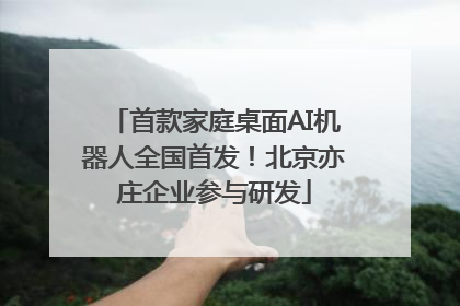首款家庭桌面AI机器人全国首发！北京亦庄企业参与研发