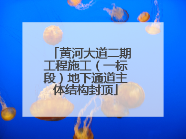 黄河大道二期工程施工（一标段）地下通道主体结构封顶
