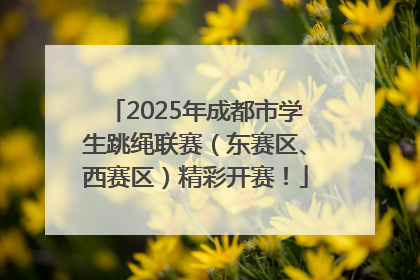 2025年成都市学生跳绳联赛（东赛区、西赛区）精彩开赛！