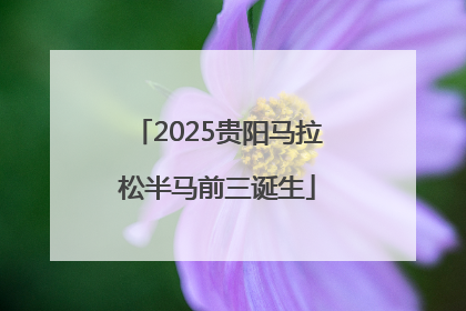 2025贵阳马拉松半马前三诞生