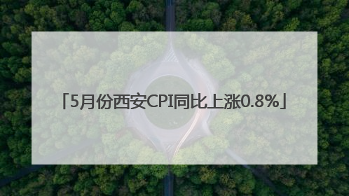 5月份西安CPI同比上涨0.8%
