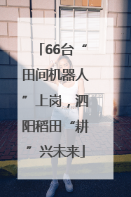 66台“田间机器人”上岗，泗阳稻田“耕”兴未来