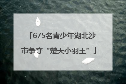 675名青少年湖北沙市争夺“楚天小羽王”