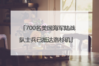 700名美国海军陆战队士兵已抵达洛杉矶