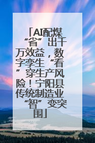 AI配煤“省”出千万效益，数字孪生“看”穿生产风险！宁阳县传统制造业“智”变突围