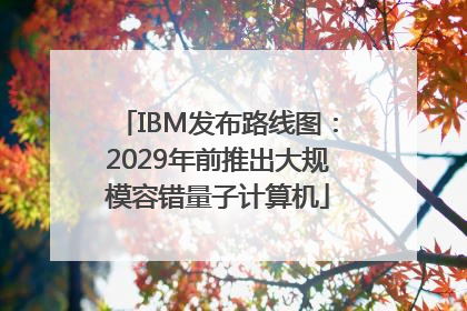 IBM发布路线图：2029年前推出大规模容错量子计算机